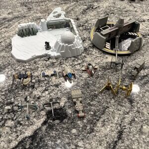 Galoob Star Wars Micro Machines The Death Star Playset 1994 Ice Planet W/ Extras